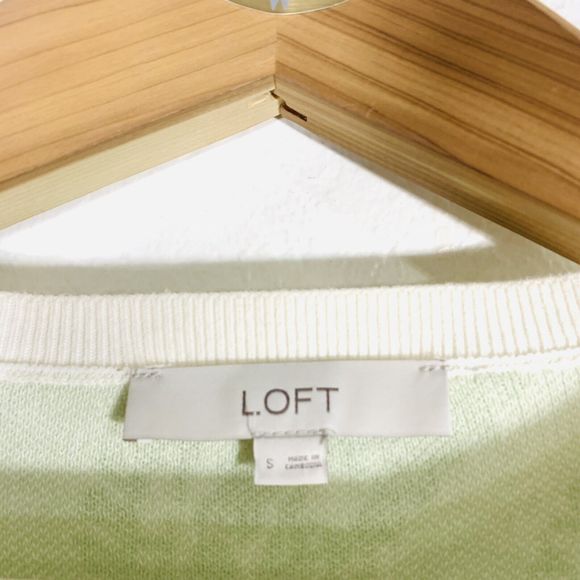 LOFT Paisley 3/4 Sleeved Knit Sweater Size Small Womens - Picture 8 of 9